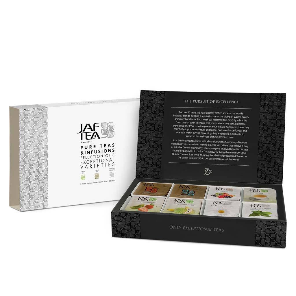 Colección Pure Teas and Infusions - Tés e infusiones - Juego de regalo - 80 bolsas